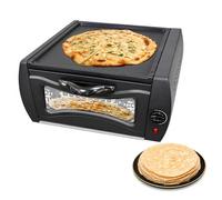 Four Tandoor Électrique, Fabricant de Roti Et Naan de 15L avec Température Réglable, Four À Pizza de 2100W Et Poêle Gril Antiadhésive