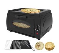 Four Tandoor électrique, Mini Four De Comptoir De 15 L Avec Plaque De Cuisson, Filet à Rôtir Et Clip, Température Réglable De 120 °F à 750 °F, Machine à Roti Pour La Cuisine Domestique Round-door