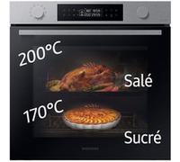 Four Twin Convection-MULTIFONCTIONS Pyrolyse NV7B4450VAS Verre Noir et Inox