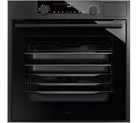 Four vapeur combiné 60 cm-Inox noir brossé -73 L-Classe A+-Ecran TFT 6"-2 boutons ergonomiques-21 fonctions-Système cyclonique pour une cuisson à la vapeur fine-Cuisson par étape-Température max 230°C