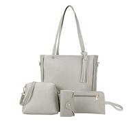 Four Woman Messenger 2019 Sac à bandoulière Sac à main Sac à main Sac à main Sac à main Sac portefeuille adhésif pour téléphone portable Gris Taille unique