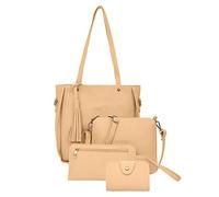 Four Woman Messenger 2019 Sac à bandoulière Sac à main Sac à main Sac rigide Portefeuille pour homme (Kaki, taille unique)