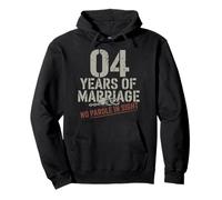 Four Years Of Marriage 4 year anniversary idea couple 4th Sweat à Capuche