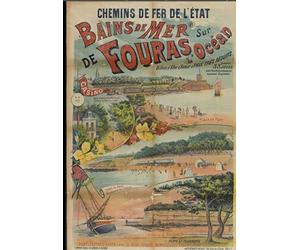 Fouras Les Bains Océan Affiche Poster Reproduction - Format 50X70 cm Papier Luxe 300 GR - Vente du fichier numérique HD Possible Nous Consulter