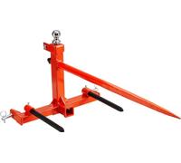 Fourche à balles pour chargeur à dents, capacité de charge 725 kg - Dents pour charges lourdes pour chargeurs compacts et tracteurs - Dents pour balles, pique à balles, fourche pour transport de balle