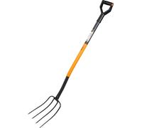 Fourche à bêcher Bradas Longueur : 1.350 mm 4 dents,noir/orange
