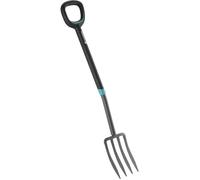 Gardena Fourche à bêcher ErgoLine : Fourche pour Creuser et ameublir, en Acier de qualité trempé avec revêtement, poignée Ergonomique en D (17013-20)