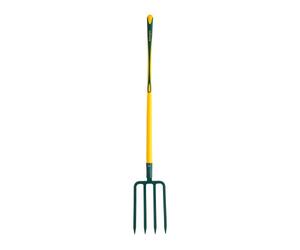 Fourche à bêcher Leborgne 4 dents, 30 cm, manche Novagrip pommé 100 cm