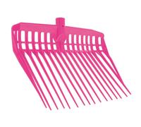 KERBL Fourche à copeaux EcoFork sans manche pour élevage/agriculture urbaine Rose