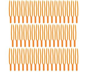 Fourche à creuser - Fourche de colonisation de 50 pièces | Pince pour presser les fourches | Usine de pinces | Fourchette pour chiens avec tige réutilisable | Fourchette pour planter des fraises