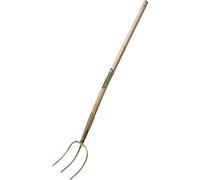 Fourche à foin Freund Victoria MINI 63280 3 dents 20 x 18 cm, avec manche en frêne 100 cm