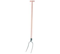 Fourche à foin KADAX en acier avec manche en bois, fourche de jardin, 2 dents