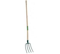 Fourche à fumier à douille - 4 dents - Manche bois - - 421301