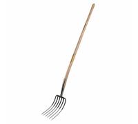 Fourche à fumier VICTORIA 6 dents 135cm 24cm de large, manche en frêne