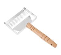 Fourche à Miel Élargie en Acier Inoxydable Manche en Bois pour Apiculture | Décapping de Cire, Raclage du Miel, Outil Solide, Usage Ruche Dadant, Accessoire Apiculture