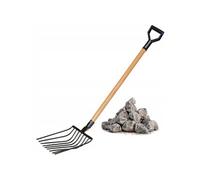 Fourche à pignon KADAX pour pierres et gravier 9 dents métal jardin 129 cm