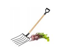 Fourche à pignon KADAX pour pommes de terre betteraves 6 dents métal 132,5 cm