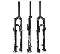 Fourche à Suspension 27,5 29 Fourche à Air 1-1/8'' Fourche Avant Droite pour Vélo Débattement 120 mm QR 9 X 100 mm Fourches de Frein à Disque pour XC/Am Descente Réglage du Rebond