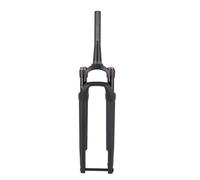 Fourche à suspension avant en alliage d'aluminium avec amortisseur pneumatique pour vélos de route 700C (Rouge)