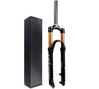 Fourche à suspension de vélo 26" 27,5", alliage d'aluminium 1~1/8" ultra léger 29er vélo VTT amortisseur avec débattement réglable par rebond 120 mm (droit de verrouillage manuel,29 pouces)