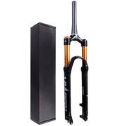 Fourche à suspension de vélo 26" 27,5", alliage d'aluminium 1~1/8" Ultra léger 29er Vélo VTT Amortisseur avec débattement réglable par rebond 120 mm (Manual Lockout Tapered, 29 pouces)