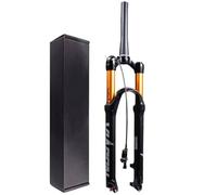 Fourche à suspension de vélo 26" 27,5", alliage d'aluminium 1~1/8" ultra léger 29er vélo VTT amortisseur avec débattement réglable de rebond 120 mm(verrouillage à distance tapered,26 pouces)
