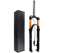 Fourche à suspension de vélo 26 pouces 27,5 pouces, alliage d'aluminium 1~1/8" ultra léger 29er vélo VTT amortisseur avec débattement réglable par rebond 120 mm(Remote Lockout Straight,27.5 pouces)