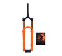 Fourche à suspension pneumatique avec amortisseurs, diamètre du tube : 36 mm, alliage d'aluminium orange, fourche avant conique de 29 pouces pour VTT