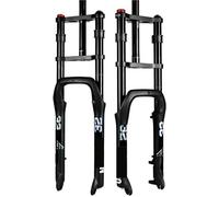 Fourche À Suspension Pneumatique For Vélo Électrique, Fourche À Neige À Double Épaulement, 204/264 Pouces, Débattement 135 X 9 Mm(135x9MM 20x4.0)
