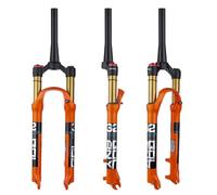 Fourche à Suspension pneumatique pour VTT 26", 27,5", 29", 1-1/8", Droite/Conique, débattement Avant 125 mm, Frein à Disque 9 x 100 mm, Blocage Rapide Manuel/à Distance (Conique-ma