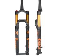 Fourche à Suspension pneumatique pour VTT 26/27,5/29 Pouces, débattement de 120 mm, Rebond réglable, axe traversant Avant, Tube Conique de Descente avec Verrouillage