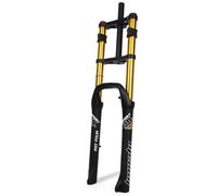 Fourche à suspension pour vélo de montagne 66 cm de large - Fourche à air de 10,2 cm de large - Pour VTT, BMX E - Frein à disque droit - 170 mm - Amortisseur de voyage - Fourche avant
