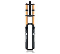 Fourche À Suspension VTT 26/27,5/29 Pouces Fourche À Double Épaulement Tube Droit 1-1/8" Frein À Disque Fourche Pneumatique Débattement 160 Mm Verrouillage Manuel QR 9 Mm(with Damping,29'')