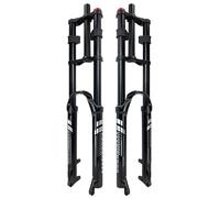 Fourche À Suspension VTT DH 26/27,5/29 Pouces Débattement 180 Mm Fourche Pneumatique Droite À Double Épaulement 1-1/8" Fourche Avant À Frein À Disque QR 100 Mm(Schwarz,29in)