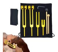 Fourche à timbres 128 Hz - Outils de audio, instruments de vibration - Fourche de tuning en aluminium pour le travail, la méditation, l'adaptation énergétique, les débutants, la thérapie, la