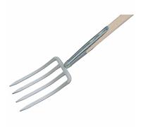 Fourche Argent 4 Dents Manche en T 85cm Cultivateur Pioche Binette Top Terrasse