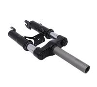 Fourche avant 14 x 38 cm - Jambe de suspension - Fourche avant robuste en aluminium avec béquille - Garde-boue - Fourche de scooter 1,81 kg - Modification de la roue avant - Amortisseur pour sols
