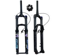 Fourche Avant à air comprimé pour vélo de Montagne 27,5/29 Pouces, Fourche SuspeSXSaelciunion, débattement de 140 mm, axe traversant, Tube Conique 15 × 100, 1-1/2", avec amortissem