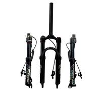 Fourche Avant de vélo 20"/24" en Alliage d'aluminium, Suspension pour VTT, Pression d'air, Frein à Disque Droit 1-1/8", débattement 9 mm, 80 mm, HL/RL, pour vélo Pliant (télécomman