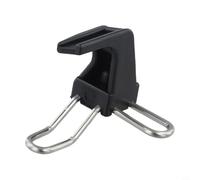 Fourche avant de vélo - Boucle en forme de E - Nylon renforcé et acier inoxydable - Pour fourche arrière pliable Brompton - Empêche la propagation une fois pliée - Noir