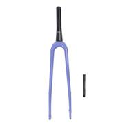 Fourche avant de vélo de remplacement en Fiber de carbone 700C, fourche de vélo de route avec axe traversant violet