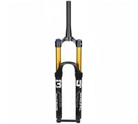 Fourche Avant de VTT 26/27,5/29 Pouces, Fourche a Suspension, Débattement de 160 Mm, Frein a Disque Conique de 3,8 Cm, Axe Traversant, Pression d'air 15 × 110 Mm C,29in