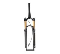 Fourche Avant Vélo Tout - Terrain 26 Pouces, Amortisseur à Tube Conique Doré, Télécommande de Verrouillage - Suspension Performante, Alliage Aluminium Durable, Pour VTT et Vélo d