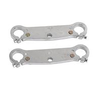 Fourche Avant Yoke 22mm en Aluminium pour 47cc 49cc Mini Moto - Résistant et Antirouille, Remplacement Compatible Fourche Upside Down pour Motocross Enfants