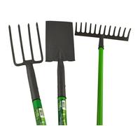 Fourche Bêche râteau frontière jardin jardiniers du sol PVC Solides poignées en acier au carbone