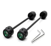 Fourche Cadre Sliders Compatible avec pour S1000R 2013-2023 pour S1000XR 2020-2023 Curseurs Anti-Collision Cadre Moto Curseurs Anti-Collision Essieu Avant Arrière(Green)