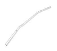 Fourche Clip-ons Guidon Guidon universel CNC en alliage d'aluminium pour moteur de Moto et Scooter, barres de poignée antirouille noires rétro, 22mm Guidon de moto(Silver)