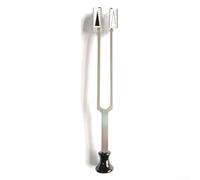 Fourche d'accordage 128 Hz en alliage d'aluminium pour thérapie sonore et guérison des chakras - Accordeur précis pour méditation et soulagement du stress dans une boîte cadeau Argenté (B)