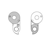 FOURCHE DE CHANGEMENT GH-322 UNION ALUMINIUM RECHANGE VÉLO