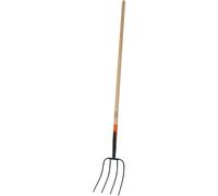 Fourche de Fumier A Foin Kompostgabel 4 Dents 135cm - Stable & Ergonomique